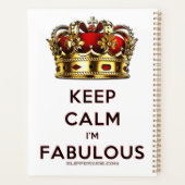 スリッペリージョーの落ち着いて素晴らしい光り輝く王冠 プランナー手帳 (裏面)