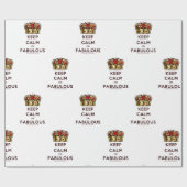 スリッペリージョーの落ち着いて素晴らしい光り輝く王冠 ラッピングペーパー (フラット)