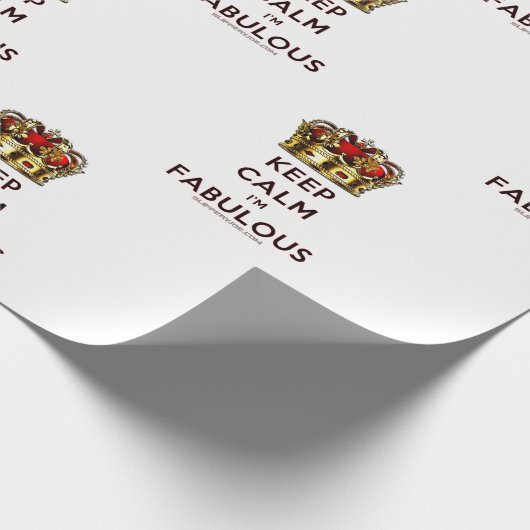 スリッペリージョーの落ち着いて素晴らしい光り輝く王冠 ラッピングペーパー (角)