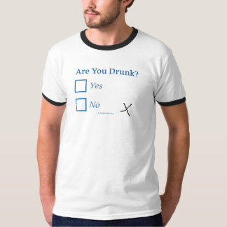 スリッペリージョーの、あなたは酔ってる?ユーモアたっぷりで少し皮肉 Tシャツ