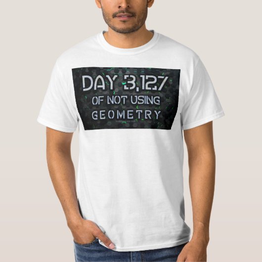 スリッペリージョーは、幾何学的に噛み合う六角形を使っていない Tシャツ (正面)