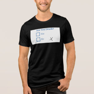 スリッペリージョー、酔ってる?ユーモアたっぷりやや皮肉 トライブレンドTシャツ