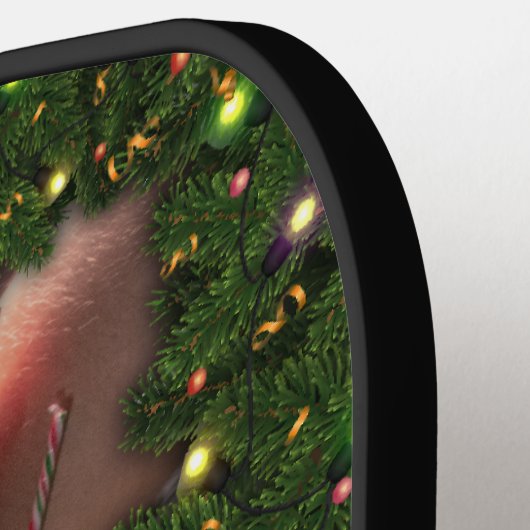 スリッperyジョー男の胸部シックスパック腹筋裸の胴体 ピックルボールラケット (左詳細)