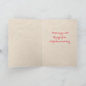 スリディングチルドレンズヴィンテージクリスマスカード シーズンカード (内部)