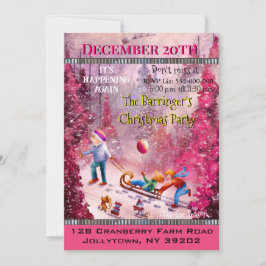 スリディングファンタイムアニュアルクリスマスパーティー 招待状