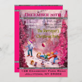 スリディングファンタイムアニュアルクリスマスパーティー 招待状 (正面/裏面)