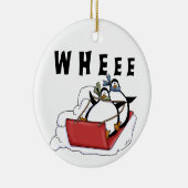 スリディングペンギンズホリデイオーナメント セラミックオーナメント (右)