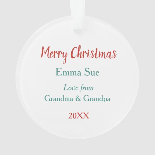 スリディングペンギンリースクリスマス オーナメント (裏面)