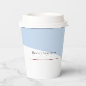 スリディングホットココアウィンターバースデーパーティー紙カップ 紙コップ (裏面)