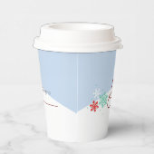 スリディングホットココアウィンターバースデーパーティー紙カップ 紙コップ (右)