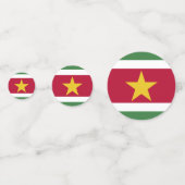 スリナムの国旗 コンフェッティ (裏面)