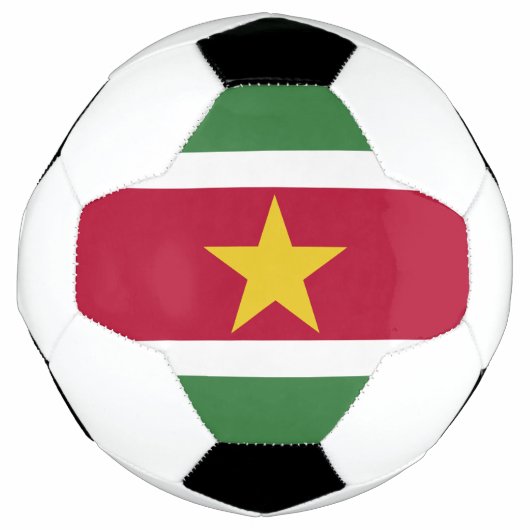 スリナムの国旗 サッカーボール (正面)