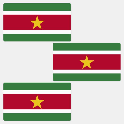 スリナムの国旗 ラベル (グループ)