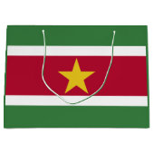 スリナムの国旗 ラージペーパーバッグ (正面)