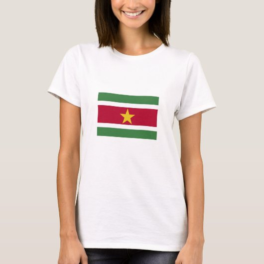 スリナムの国旗 Tシャツ (正面)