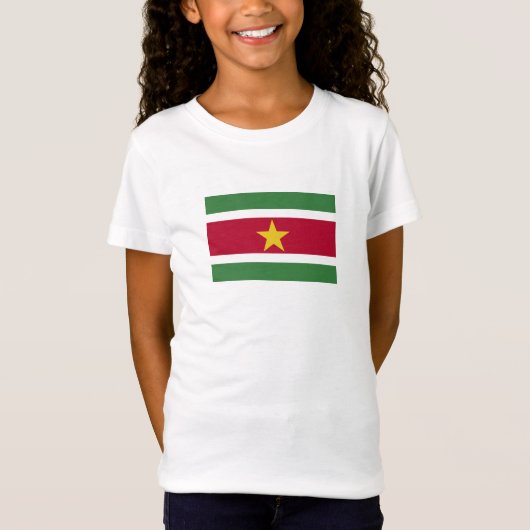スリナムの国旗 Tシャツ (正面)