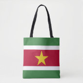 スリナムの旗 トートバッグ (正面)