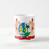 スリナムの紋章付き外衣 コーヒーマグカップ (中央)