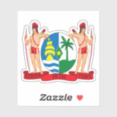 スリナム共和国の紋章 シール (シート)