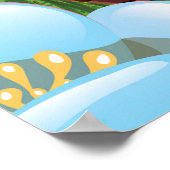 スリナム南米パラダイストラベルポスター ポスター (角)