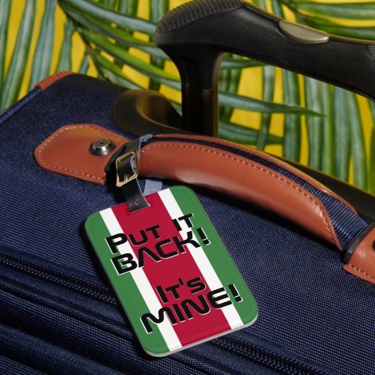 スリナム国おもしろい旗 ラゲッジタグ (正面インサイチュ1)