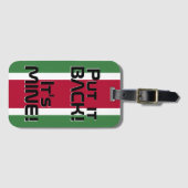 スリナム国おもしろい旗 ラゲッジタグ (正面横)