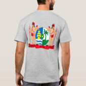 スリナム国旗の独立お祝い Tシャツ (裏面)
