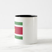 スリナム国旗 ツートーンマグカップ (中央)