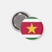 スリナム国旗 マグネット (正面/裏面)