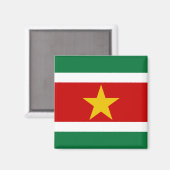 スリナム国旗 マグネット (正面/裏面)