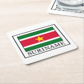 スリナム スクエアペーパーコースター (アングル)