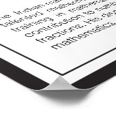 スリニバサラマヌジャン ポスター (角)