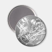 スリバースチームパンク時計ギア マグネット (正面/裏面)