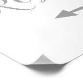 スリバートイレ離れ矢印方向 ポスター (角)