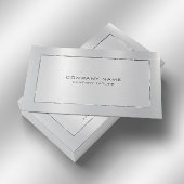 スリパーソナライズされたック銀灰色メタリックテクスチャ 名刺