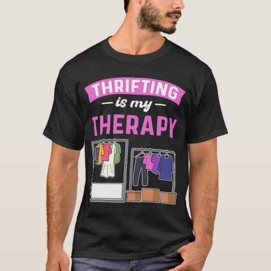 スリフティングは私のセラピー倹約店Thrifter Thrif Tシャツ (正面)