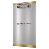 スリミニマルック銀と金ゴールドメタリックテクスチャ クリップボード (左)