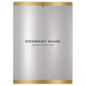 スリミニマルック銀と金ゴールドメタリックテクスチャ クリップボード (裏面)