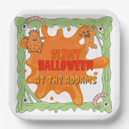 スリミハロウィーンウィズフレンズ紙プレート ペーパープレート