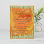 スリミハロウィーン招待状カード 招待状 (スタンド正面)