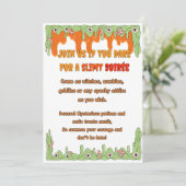 スリミハロウィーン招待状カード 招待状 (スタンド正面)