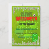 スリミーハロウィンと友人の招待状カード 招待状 (裏面)