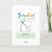 スリミーモンスターバースデーボイントン カード (裏面)