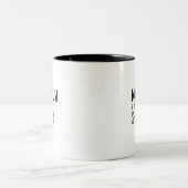 スリムじゃないシャレた感じの楽しいミニマル＆モダン ツートーンマグカップ (中央)