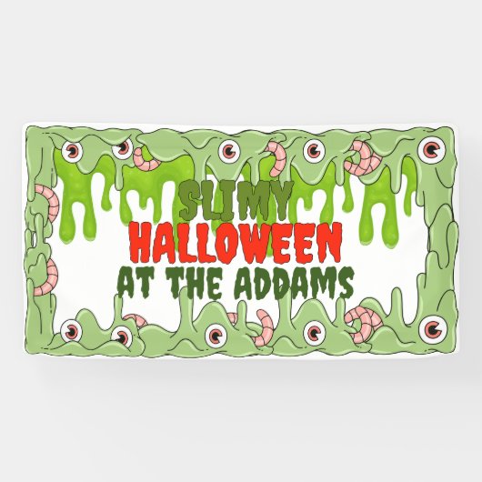 スリムなハロウィーンバナー 横断幕 (横)