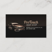 スリムなモダンオートボディワーク 名刺 (正面)