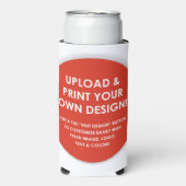 スリムな独自のカスタム スリム缶クーラー (Seltzer正面)