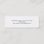 スリムアーキテクモダントシンプルのミニマル名刺 スキニー名刺 (裏面)