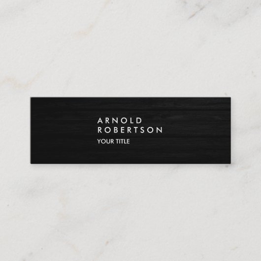 スリムウッドエフェクトトレンディープロフェッショナル名刺 スキニー名刺 (正面)
