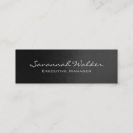 スリムグレー手書きプロフェッショナルモダントレンディー スキニー名刺